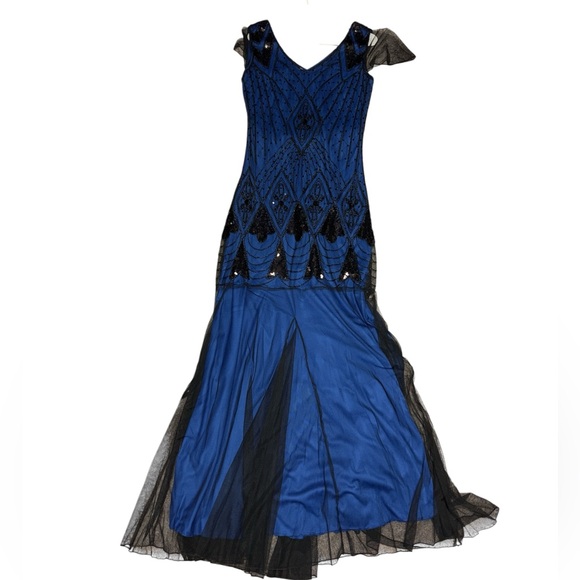 1920’s Inspired Full length Flapper dress - Picture 3 of 7